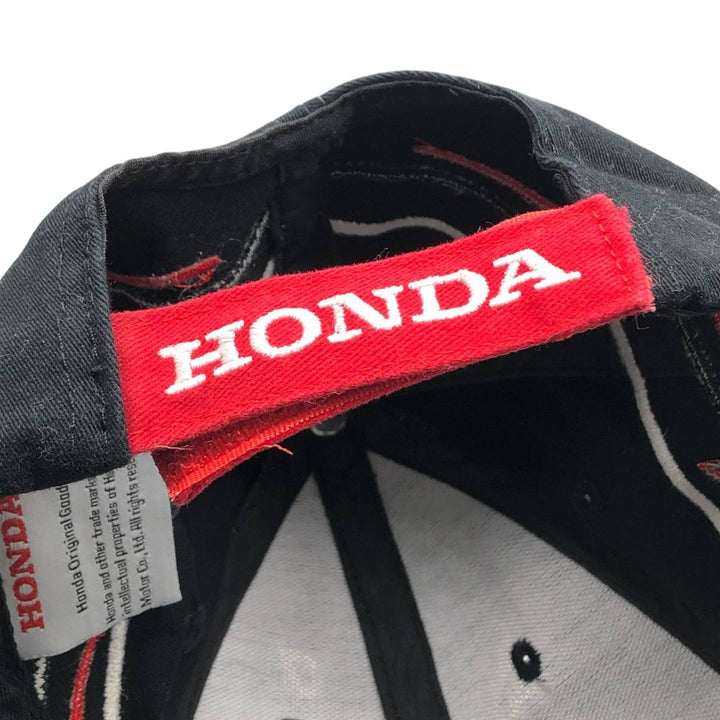 HONDA RACING Advertising Racing Cap (One Size Fits All) unclear red type Vintage Second Hand