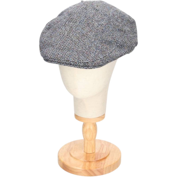 Harris Tweed hunting cap, one size fits all wool gray type Vintage Second Hand