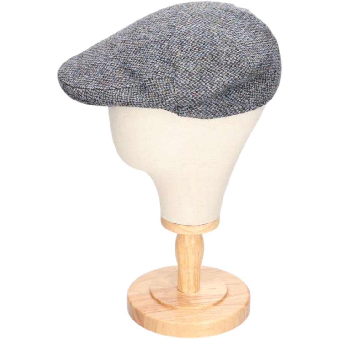 Harris Tweed hunting cap, one size fits all wool gray type Vintage Second Hand