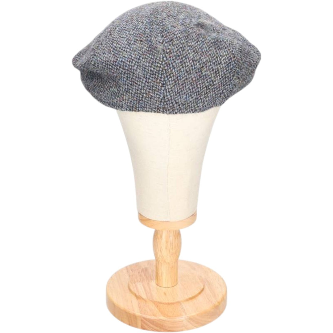 Harris Tweed hunting cap, one size fits all wool gray type Vintage Second Hand