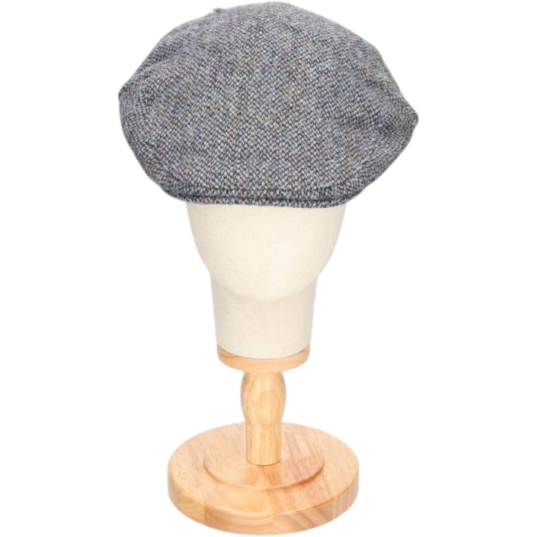 Harris Tweed hunting cap, one size fits all wool gray type Vintage Second Hand