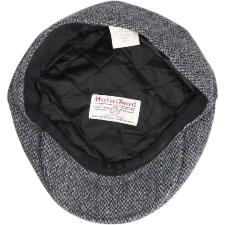 Harris Tweed hunting cap, one size fits all wool gray type Vintage Second Hand