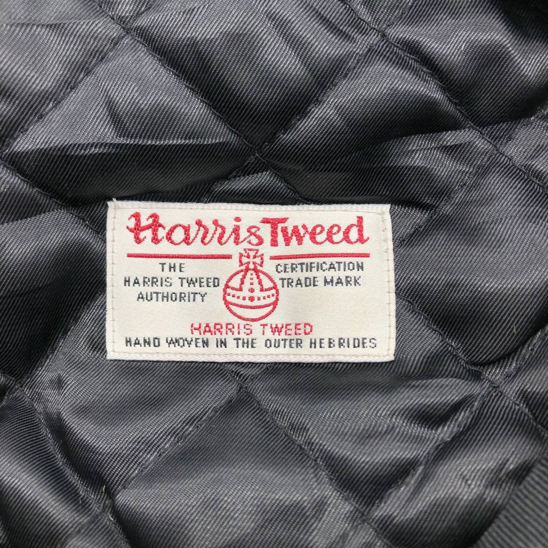 Harris Tweed hunting cap, one size fits all wool gray type Vintage Second Hand