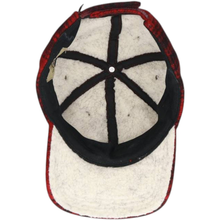 WOOLRICH Check Pattern Wool 6-Panel Cap, One Size Fits Most wool red type Vintage Second Hand