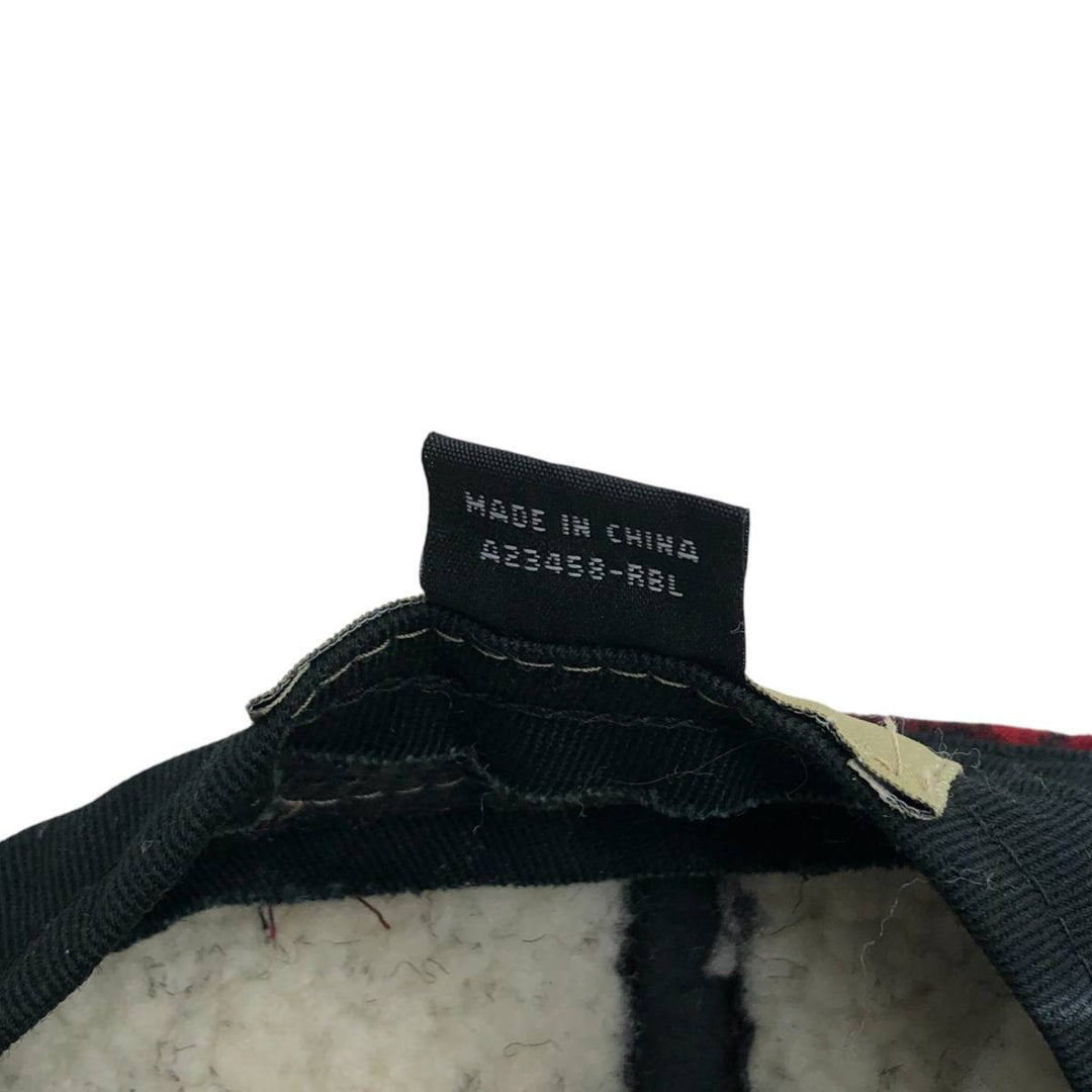 WOOLRICH Check Pattern Wool 6-Panel Cap, One Size Fits Most wool red type Vintage Second Hand