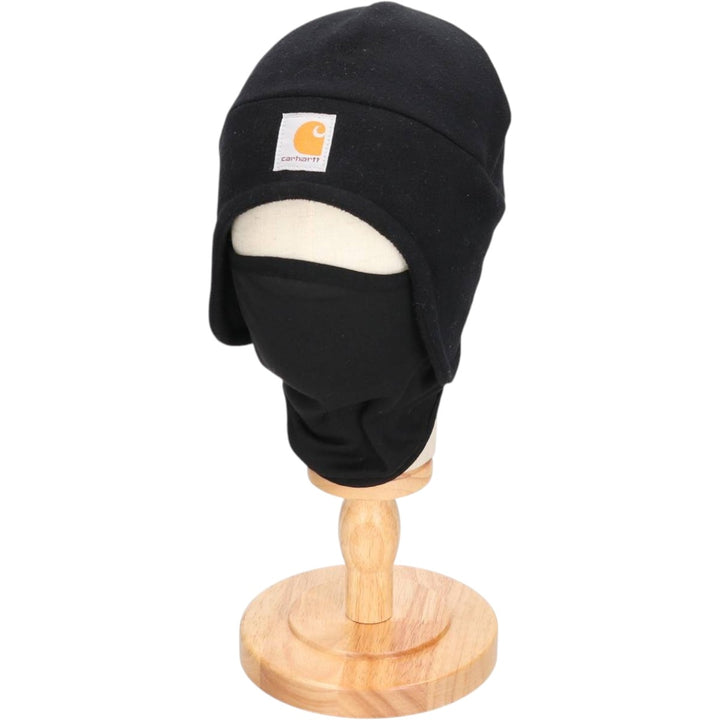 Carhartt Face Mask, Fleece Knit Hat, Beanie, One Size Fits Most polyester black type Vintage Second Hand