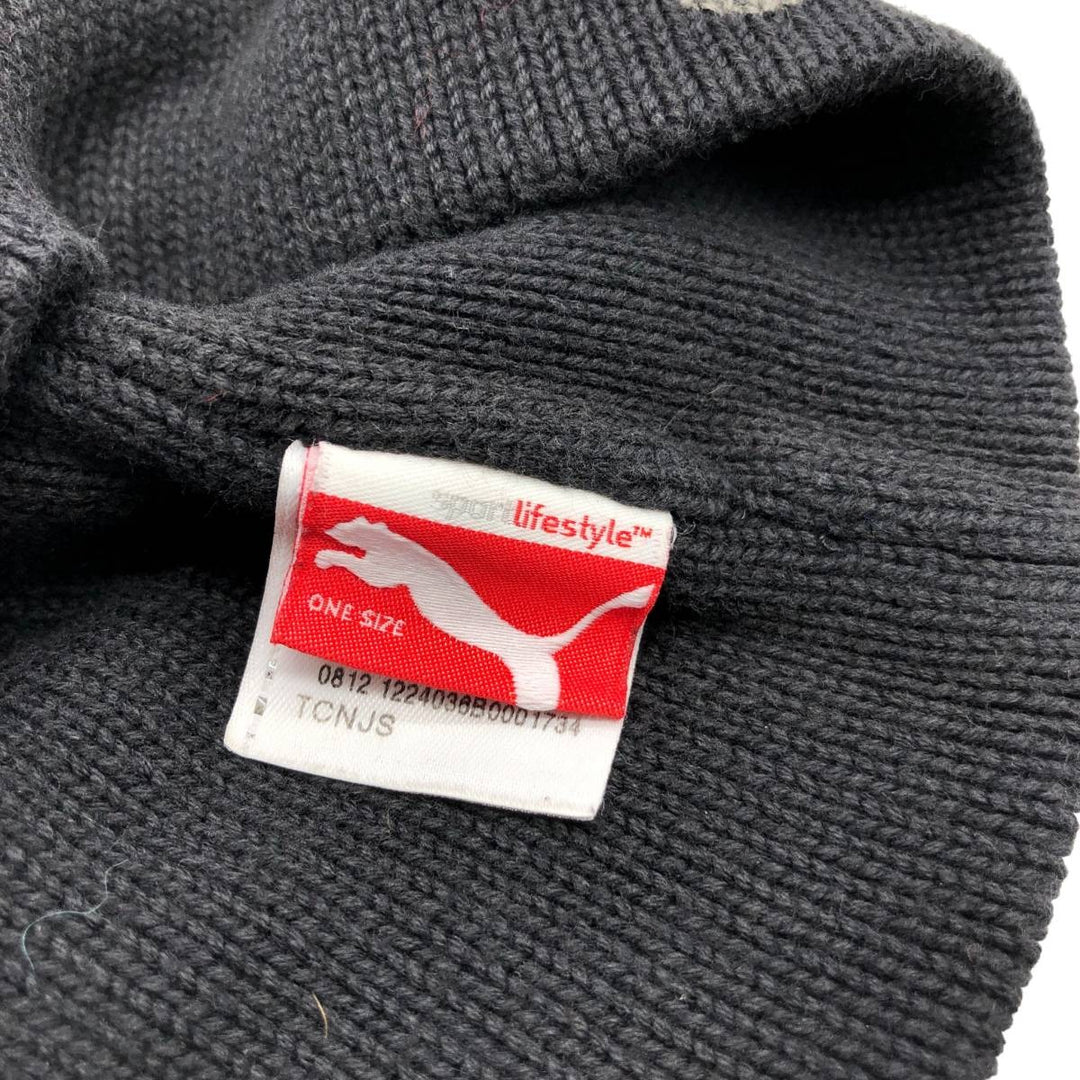 PUMA knit beanie, one size fits all unclear black type Vintage Second Hand