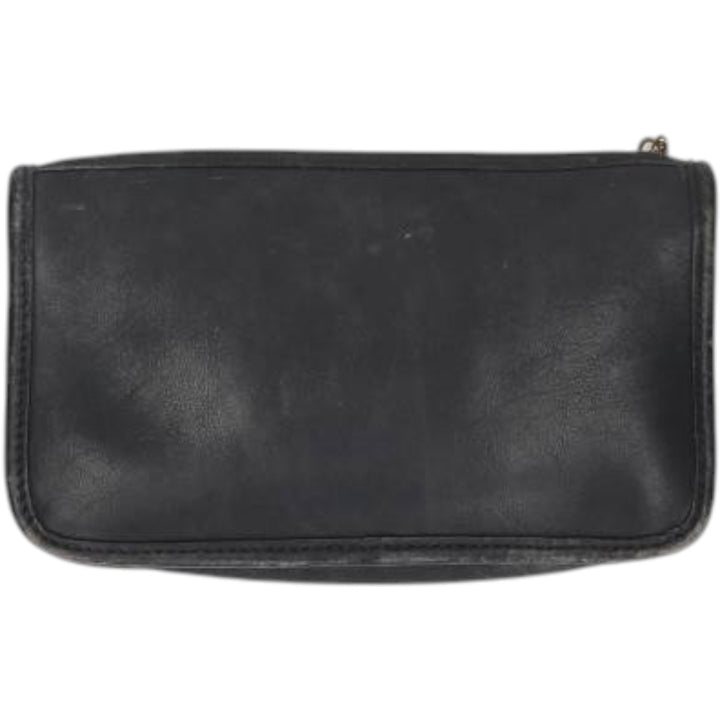 90'S Coach OLD COACH Vintage clutch bag genuine leather black type Vintage Second Hand