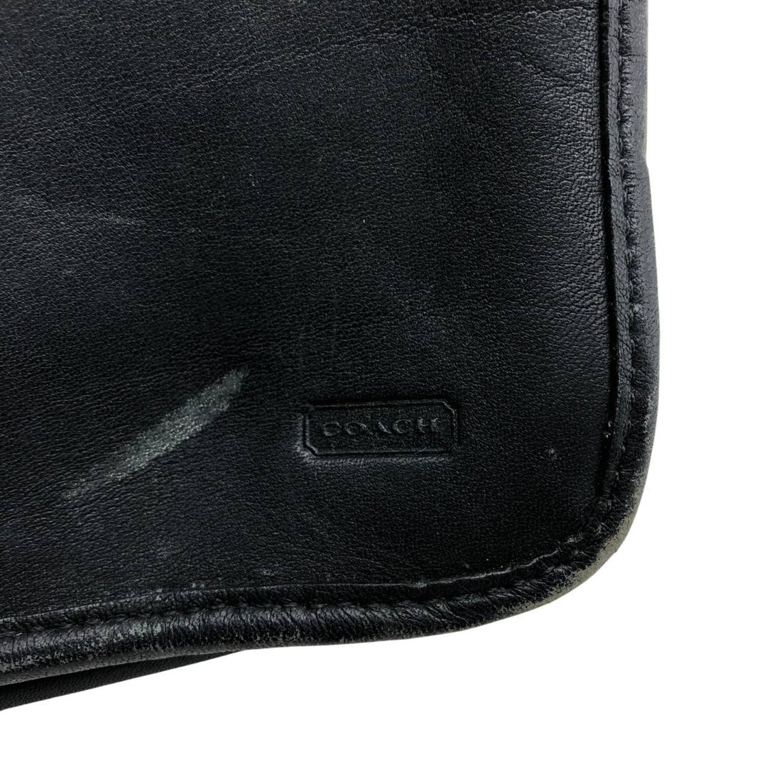 90'S Coach OLD COACH Vintage clutch bag genuine leather black type Vintage Second Hand