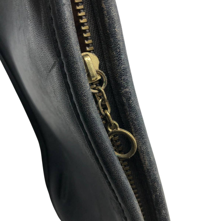 90'S Coach OLD COACH Vintage clutch bag genuine leather black type Vintage Second Hand