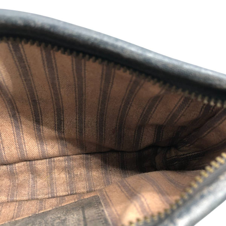 90'S Coach OLD COACH Vintage clutch bag genuine leather black type Vintage Second Hand