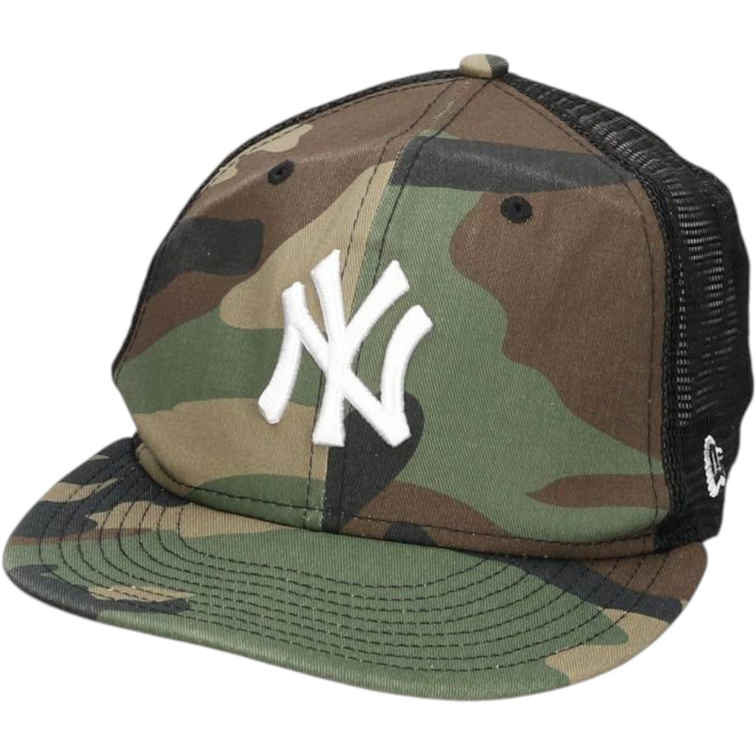 New Era MLB New York Yankees Camouflage Pattern Realtree Camo Mesh Cap, One Size Fits Most cotton Khaki type Vintage Second Hand