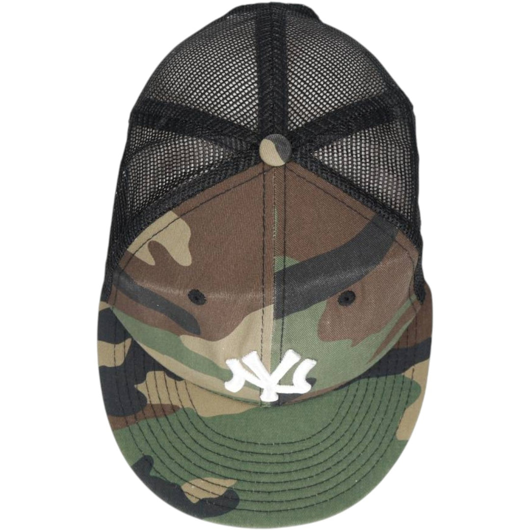 New Era MLB New York Yankees Camouflage Pattern Realtree Camo Mesh Cap, One Size Fits Most cotton Khaki type Vintage Second Hand