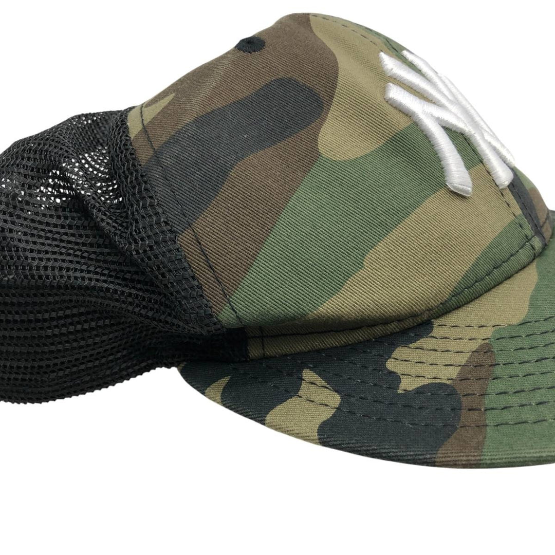 New Era MLB New York Yankees Camouflage Pattern Realtree Camo Mesh Cap, One Size Fits Most cotton Khaki type Vintage Second Hand