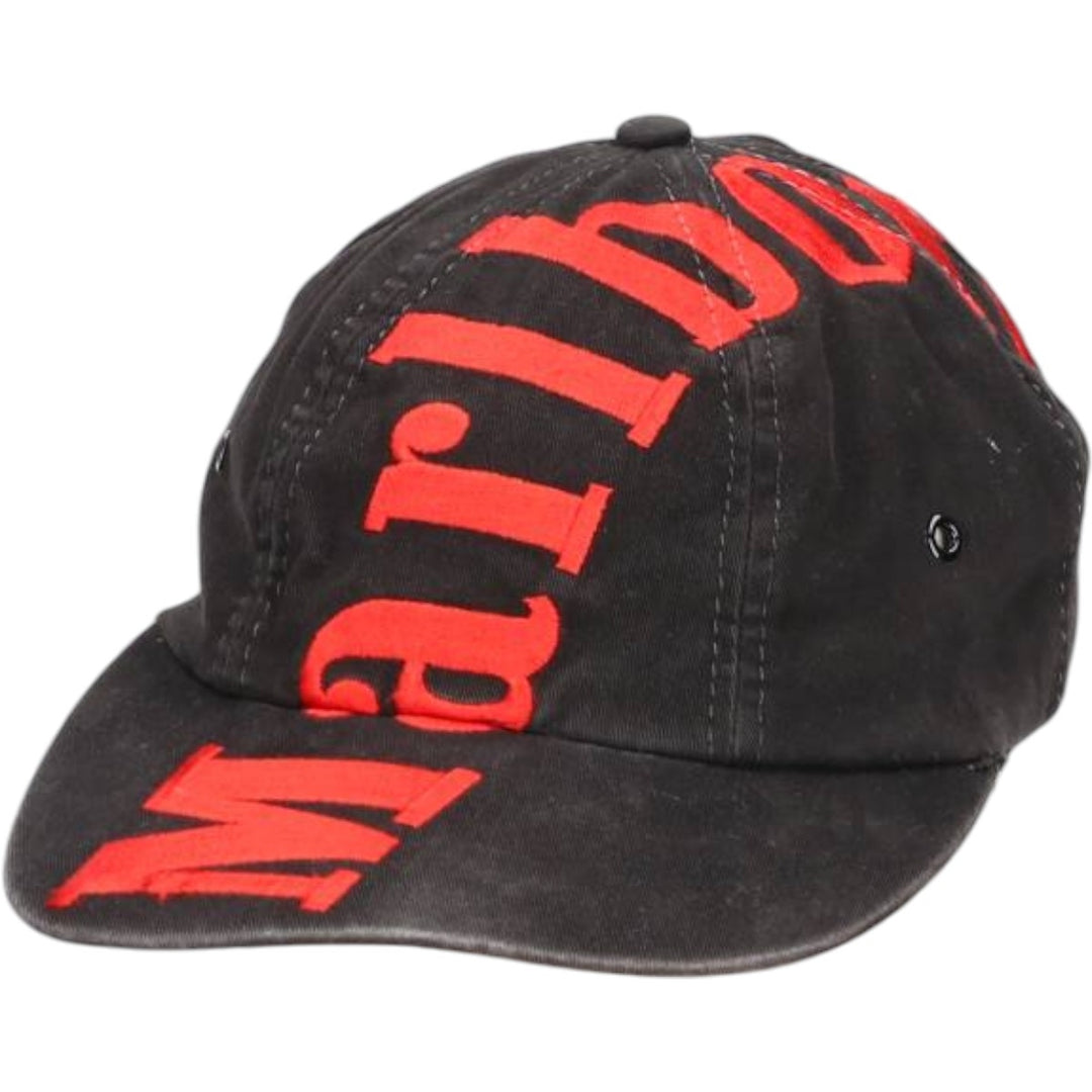 Vintage 1990'S Marlboro Advertising Baseball Cap, One Size Fits All unclear black type Vintage Second Hand