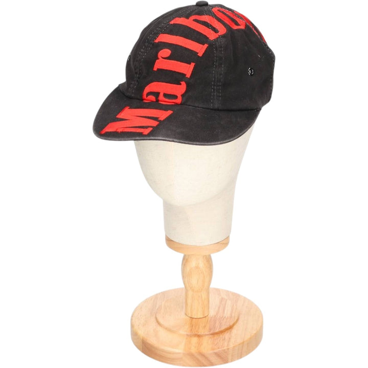 Vintage 1990'S Marlboro Advertising Baseball Cap, One Size Fits All unclear black type Vintage Second Hand