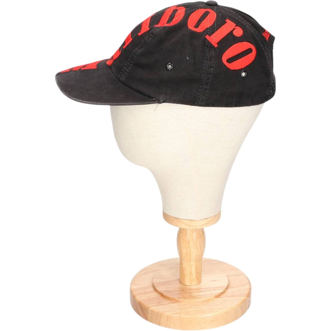 Vintage 1990'S Marlboro Advertising Baseball Cap, One Size Fits All unclear black type Vintage Second Hand