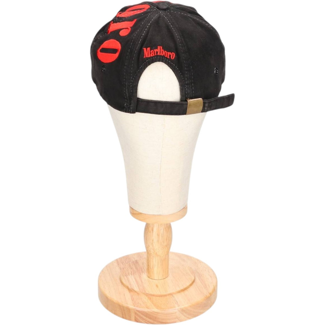 Vintage 1990'S Marlboro Advertising Baseball Cap, One Size Fits All unclear black type Vintage Second Hand