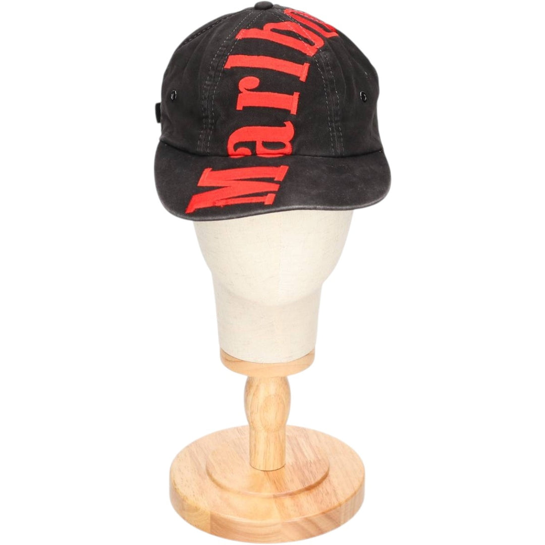 Vintage 1990'S Marlboro Advertising Baseball Cap, One Size Fits All unclear black type Vintage Second Hand
