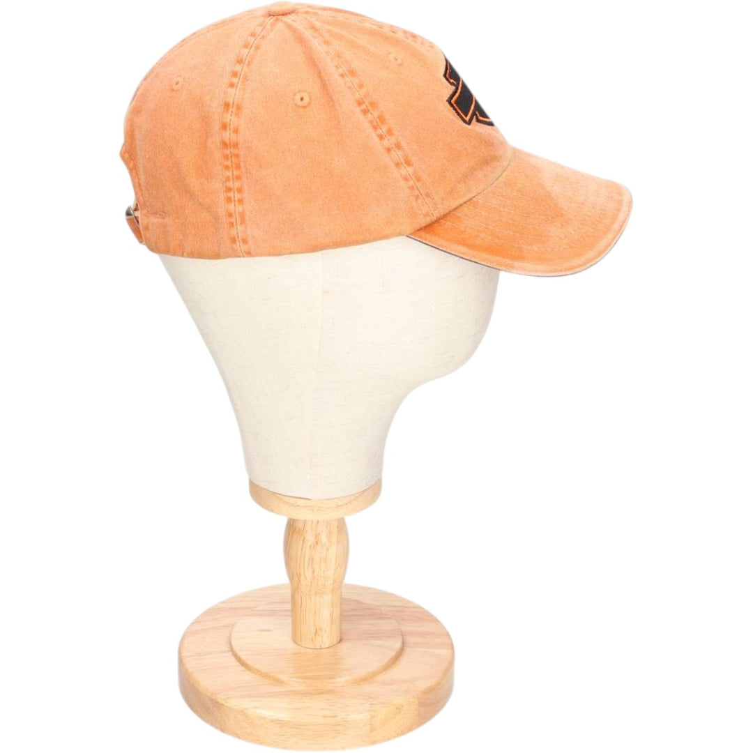 00'S Harley-Davidson Advertising Baseball Cap 6-Panel Cap One Size Fits Most cotton orange type Vintage Second Hand