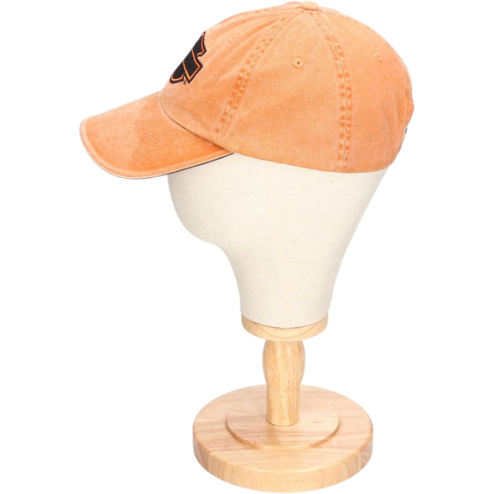 00'S Harley-Davidson Advertising Baseball Cap 6-Panel Cap One Size Fits Most cotton orange type Vintage Second Hand