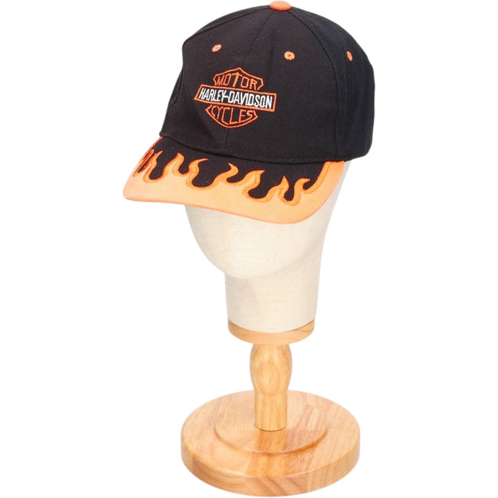 Harley-Davidson Fire Pattern Baseball Cap, 6-Panel, One Size Fits Most unclear black type Vintage Second Hand