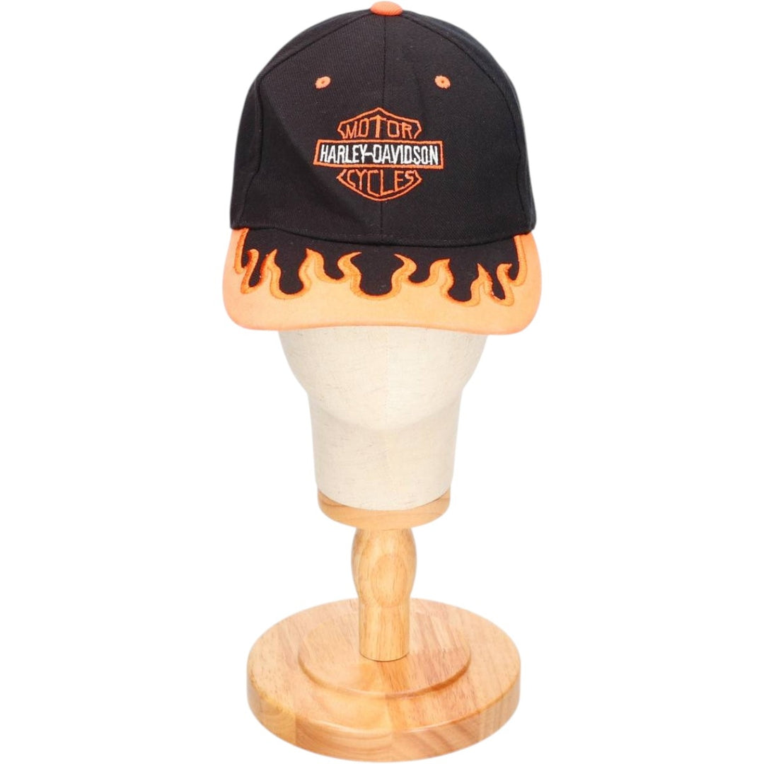 Harley-Davidson Fire Pattern Baseball Cap, 6-Panel, One Size Fits Most unclear black type Vintage Second Hand