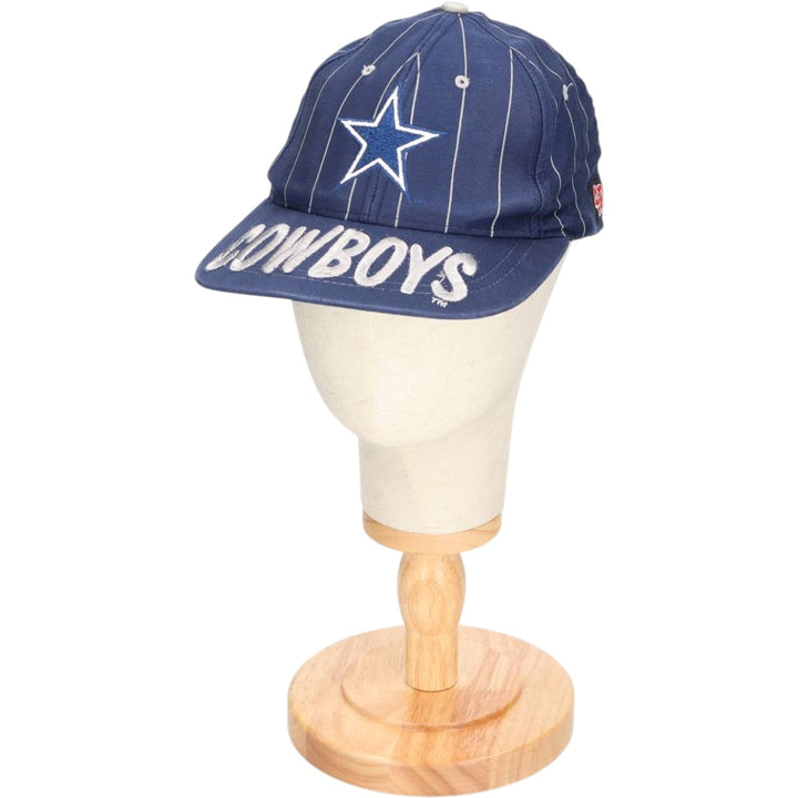 4REAL NFL DALLAS COWBOYS Dallas Cowboys Stripe Pattern Baseball Cap, One Size Fits Most cotton navy blue type Vintage Second Hand