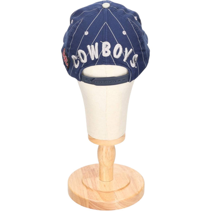 4REAL NFL DALLAS COWBOYS Dallas Cowboys Stripe Pattern Baseball Cap, One Size Fits Most cotton navy blue type Vintage Second Hand