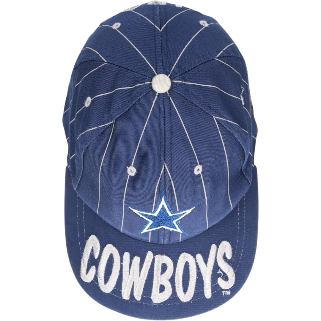 4REAL NFL DALLAS COWBOYS Dallas Cowboys Stripe Pattern Baseball Cap, One Size Fits Most cotton navy blue type Vintage Second Hand