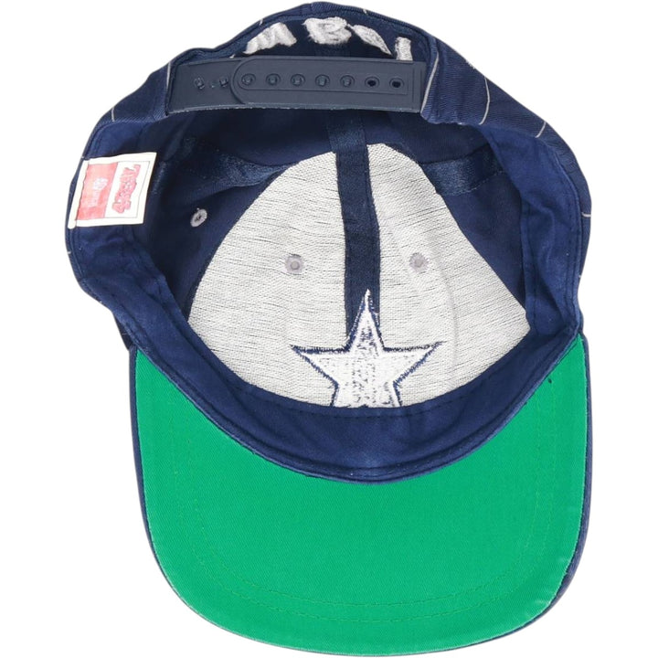 4REAL NFL DALLAS COWBOYS Dallas Cowboys Stripe Pattern Baseball Cap, One Size Fits Most cotton navy blue type Vintage Second Hand