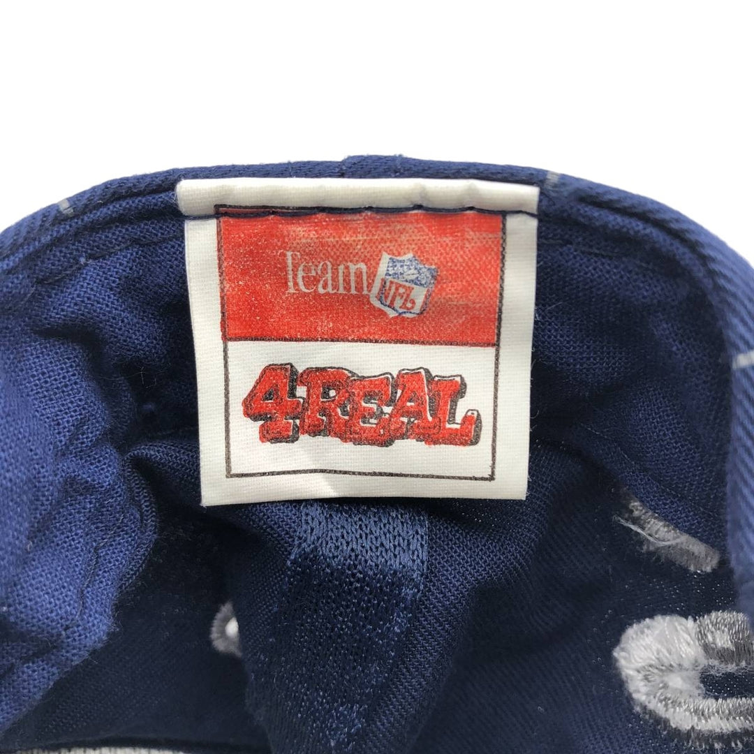 4REAL NFL DALLAS COWBOYS Dallas Cowboys Stripe Pattern Baseball Cap, One Size Fits Most cotton navy blue type Vintage Second Hand