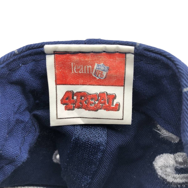 4REAL NFL DALLAS COWBOYS Dallas Cowboys Stripe Pattern Baseball Cap, One Size Fits Most cotton navy blue type Vintage Second Hand