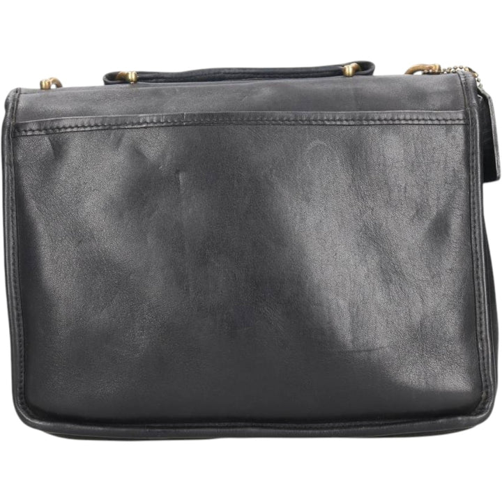 90'S Coach OLD COACH 2-WAY Shoulder Bag, Made in USA, Vintage genuine leather black type Vintage Second Hand