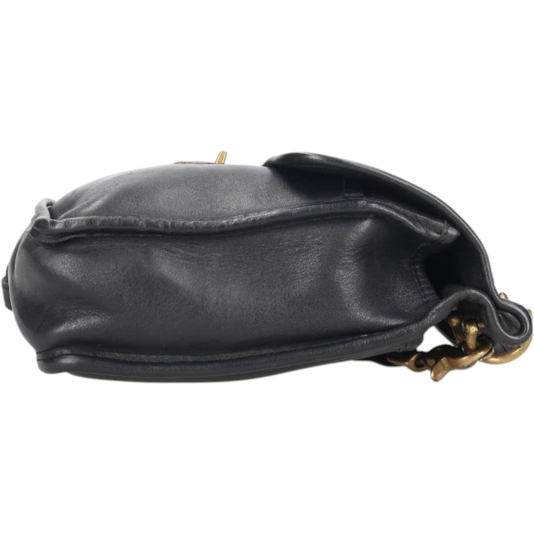 90'S Coach OLD COACH 2-WAY Shoulder Bag, Made in USA, Vintage genuine leather black type Vintage Second Hand