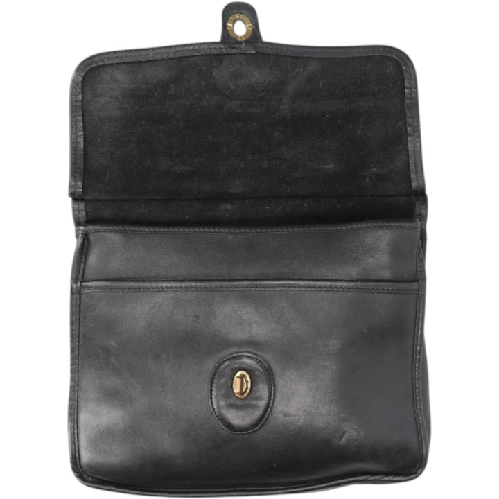 90'S Coach OLD COACH 2-WAY Shoulder Bag, Made in USA, Vintage genuine leather black type Vintage Second Hand