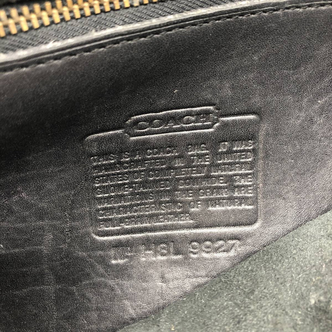 90'S Coach OLD COACH 2-WAY Shoulder Bag, Made in USA, Vintage genuine leather black type Vintage Second Hand