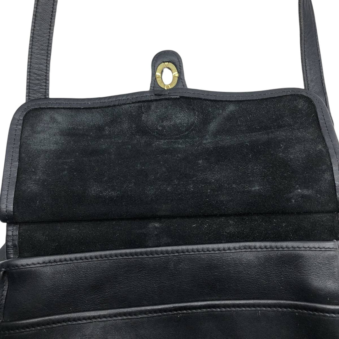 90'S Coach OLD COACH 2-WAY Shoulder Bag, Made in USA, Vintage genuine leather black type Vintage Second Hand