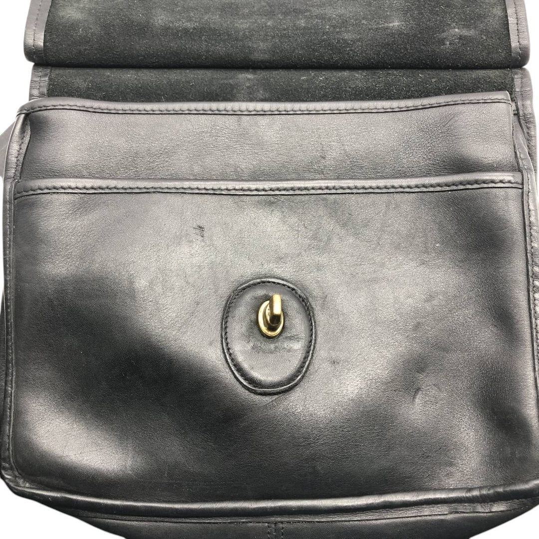 90'S Coach OLD COACH 2-WAY Shoulder Bag, Made in USA, Vintage genuine leather black type Vintage Second Hand