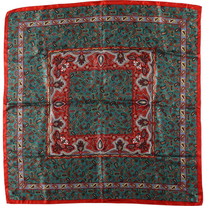 All-over Paisley Pattern Scarf unclear red type Vintage Second Hand