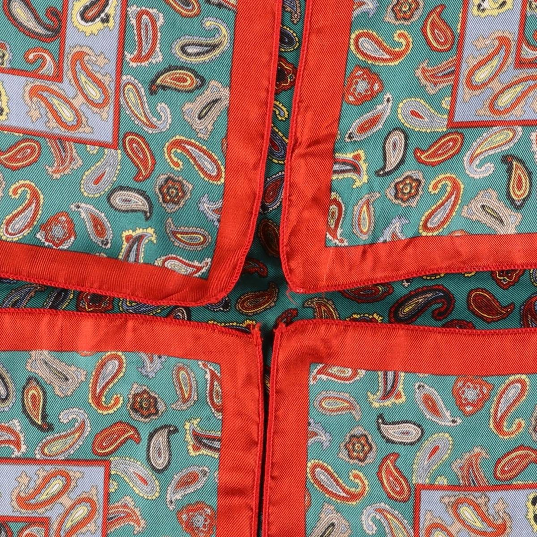 All-over Paisley Pattern Scarf unclear red type Vintage Second Hand