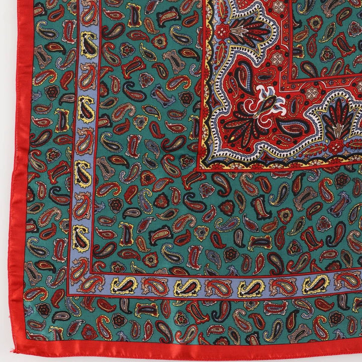 All-over Paisley Pattern Scarf unclear red type Vintage Second Hand
