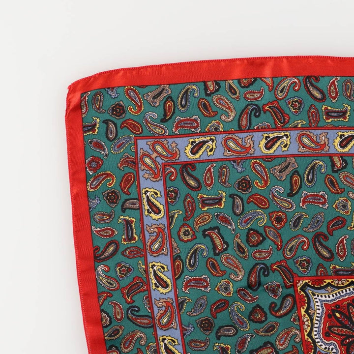 All-over Paisley Pattern Scarf unclear red type Vintage Second Hand