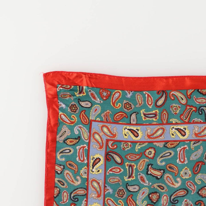 All-over Paisley Pattern Scarf unclear red type Vintage Second Hand