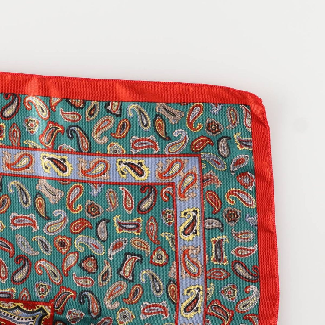 All-over Paisley Pattern Scarf unclear red type Vintage Second Hand