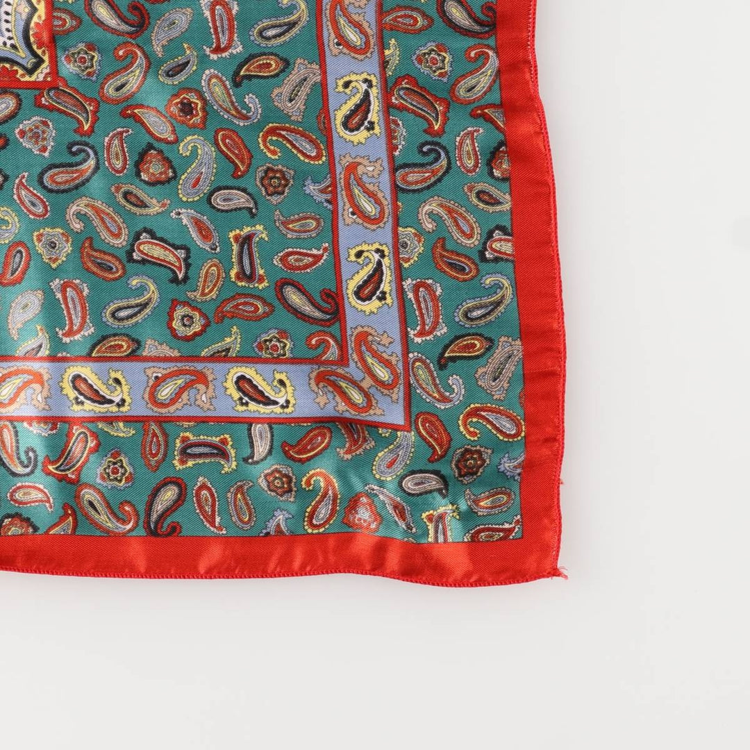 All-over Paisley Pattern Scarf unclear red type Vintage Second Hand