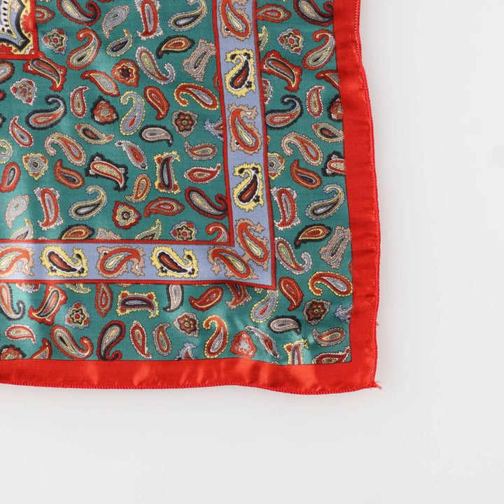 All-over Paisley Pattern Scarf unclear red type Vintage Second Hand