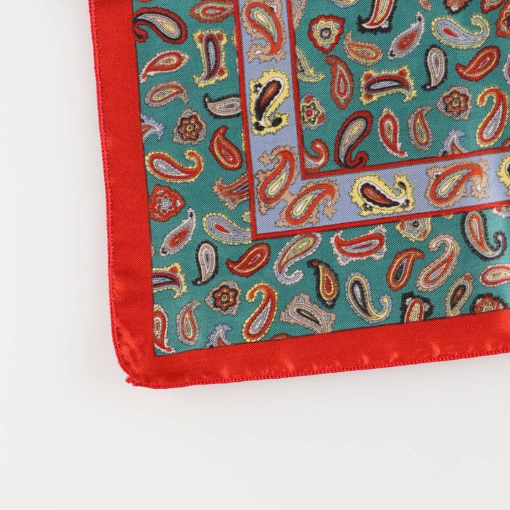 All-over Paisley Pattern Scarf unclear red type Vintage Second Hand