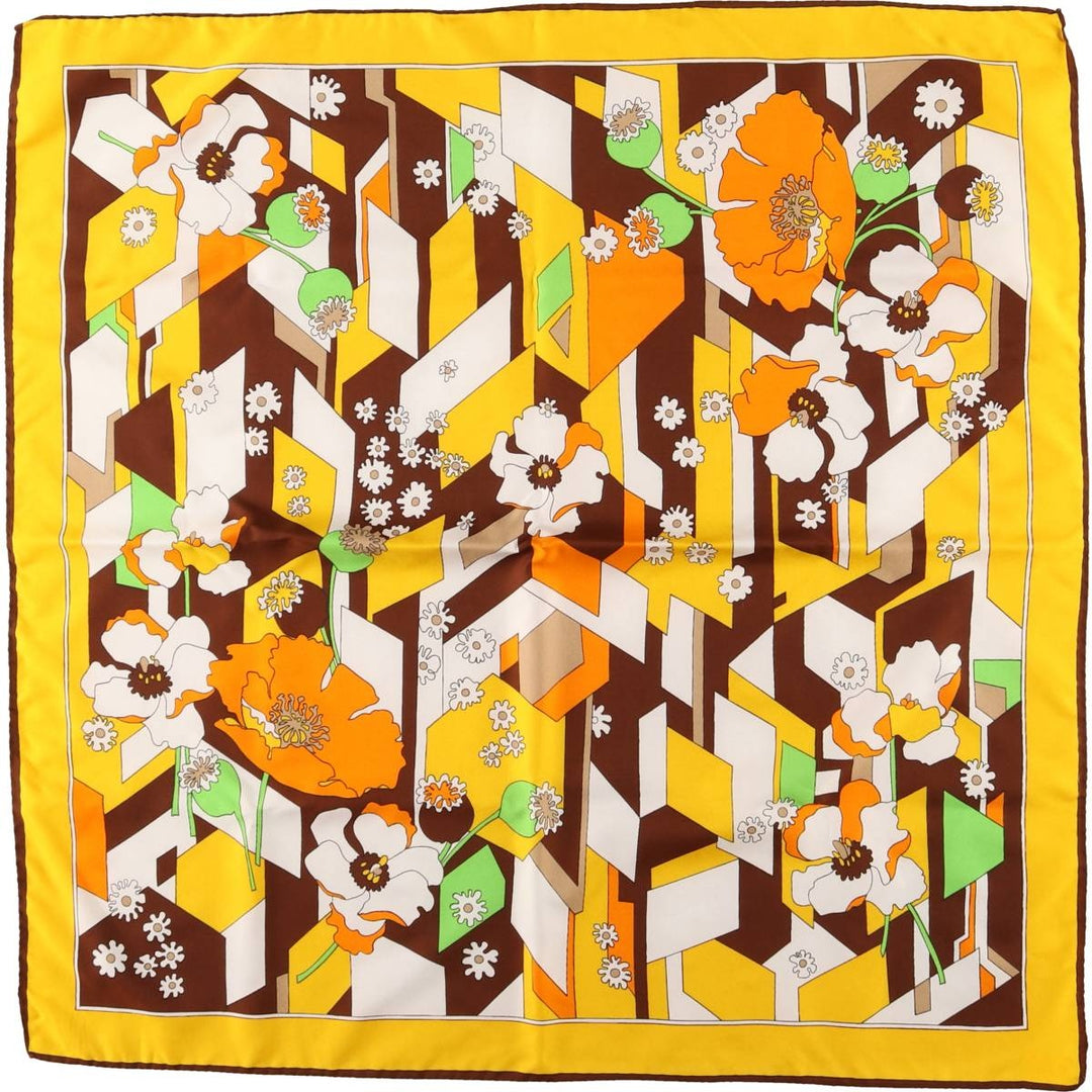 allover scarf unclear yellow type Vintage Second Hand
