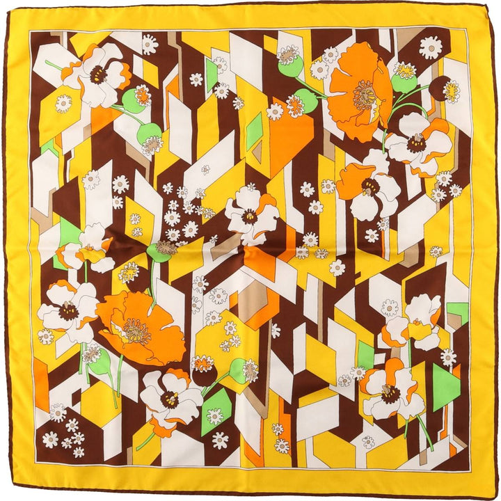 allover scarf unclear yellow type Vintage Second Hand